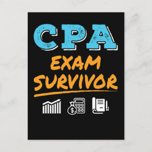CPA Exam Survivor Postkarte
