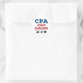 CPA Exam Survivor Runder Aufkleber (Tasche)