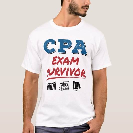 CPA Exam Survivor T-Shirt (Vorderseite)