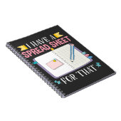 CPA Fun Spreadsheet für niedliche Rechnungslegungs Notizblock (Rechte Seite)