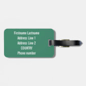 CPA-Gepäckanhänger Gepäckanhänger (Rückseite horizontal)