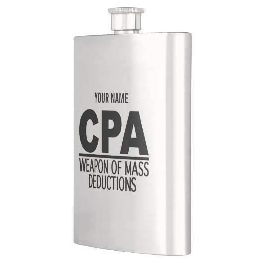 CPA-Gewohnheitsflasche Flachmann (Links)