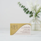 CPA-Gold-Beruflicher Wirtschaftsprüfer Visitenkarte (Stehend Vorderseite)