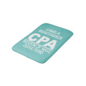 CPA individuelle Name- und Farbbadematten Badematte (Schrägansicht)