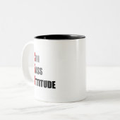 CPA: Kann Haltung führen Zweifarbige Tasse (Vorderseite Links)