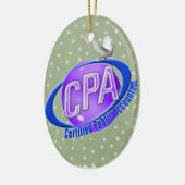 CPA-KUGELswoosh-LOGO-WIRTSCHAFTSPRÜFER Keramik Ornament (Links)