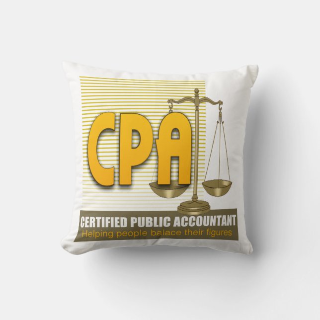CPA mit SCALES-LOGO-ZERTIFIZIERTER ÖFFENTLICHER KO Kissen (Vorderseite)