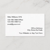 CPA Moderne Visitenkarten Visitenkarte (Rückseite)