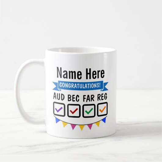 CPA-Prüfungen Geschenkgutschein Kaffeetasse (Links)