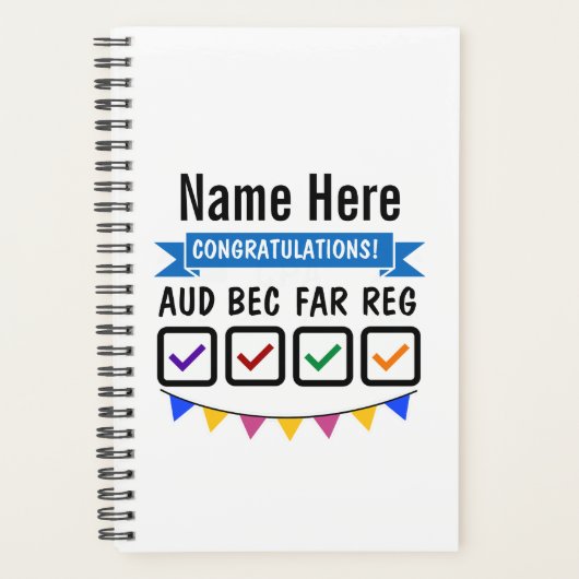 CPA-Prüfungen Geschenkgutschein Planer (Vorderseite)