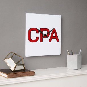Cpa Quadratische Wanduhr