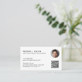 CPA-Steuerberater-QR-Code-Foto Visitenkarte (Stehend Vorderseite)