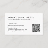 CPA-Steuerberater-QR-Code Visitenkarte (Vorderseite)