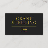 CPA Steuerberater Wirtschaftsprüfer QR-Code Schwar Visitenkarte (Vorderseite)