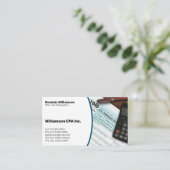 CPA | Steuerbuchhalter Beruflich Visitenkarte (Stehend Vorderseite)