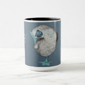 CPA Tasse mit blaufüßigtem Vogel (Zentrum)