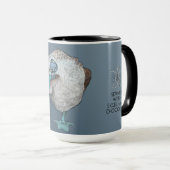 CPA Tasse mit blaufüßigtem Vogel (VorderseiteRechts)