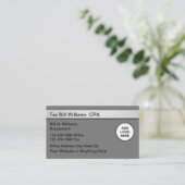 CPA-Visitenkarten für Steuerprüfer Visitenkarte (Stehend Vorderseite)
