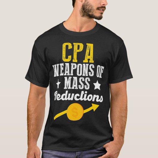 CPA-Waffensenkung Berechnung der Steuersaison Fu T-Shirt (Vorderseite)