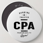 CPA Work Job Title Gift Button (Vorne & Hinten)