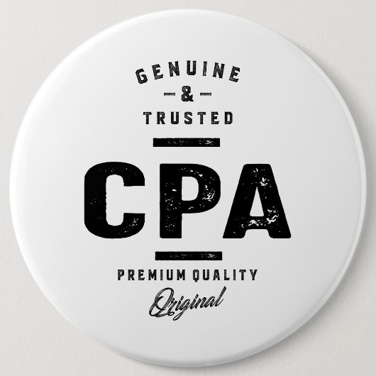 CPA Work Job Title Gift Button (Vorderseite)