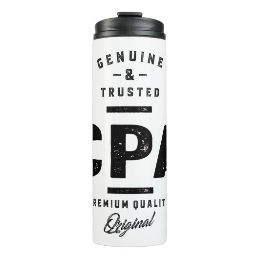 CPA Work Job Title Gift Thermosbecher (Vorderseite)