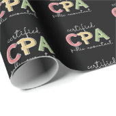 CPA zertifizierter öffentlicher Wirtschaftsprüfer Geschenkpapier (Rolleneckpunkt)