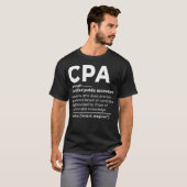 CPA zertifizierter öffentlicher Wirtschaftsprüfer T-Shirt (Vorne ganz)