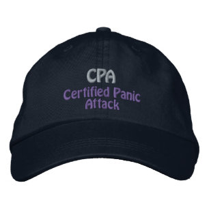 CPA - Zertifizierter Wirtschaftsprüfer Bestickte Baseballkappe