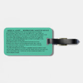 CPAP-Maschinenkarte Gepäckanhänger (Rückseite horizontal)