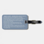 CPAP-Maschinenkarte Gepäckanhänger (Rückseite horizontal)