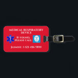 CPAP-Maschinenkarte Gepäckanhänger<br><div class="desc">Das CPAP Carry-On Red Luggage Tag für medizinisches Atemgerät wurde entworfen, weil ich mit meinem CPAP-Gerät mit dem Flugzeug reiste. Ich wusste, dass TSA das Recht hat, das Gepäck zu durchsuchen, aber sie haben nicht das Recht, es wegzunehmen und wie aufgegebenes Gepäck Leckerei zu geben. Um sicher zu sein, wollte...</div>