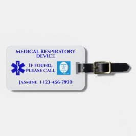 CPAP-Maschinenkarte Gepäckanhänger