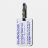 CPAP-Maschinenkarte Gepäckanhänger (Rückseite vertikal)