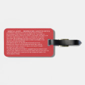 CPAP-Maschinenkarte Gepäckanhänger (Rückseite horizontal)