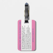 CPAP oder medizinische Warnmeldung auf dem Gepäcka Gepäckanhänger (Rückseite vertikal)