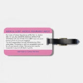 CPAP oder medizinische Warnmeldung auf dem Gepäcka Gepäckanhänger (Rückseite horizontal)