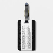 CPAP oder medizinische Warnmeldung auf dem Gepäcka Gepäckanhänger (Rückseite vertikal)