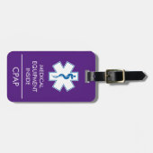 CPAP oder medizinische Warnmeldung auf dem Gepäcka Gepäckanhänger (Vorderseite horizontal)