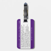 CPAP oder medizinische Warnmeldung auf dem Gepäcka Gepäckanhänger (Rückseite vertikal)