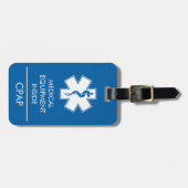 CPAP oder medizinische Warnmeldung auf dem Gepäcka Gepäckanhänger (Vorderseite horizontal)