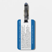 CPAP oder medizinische Warnmeldung auf dem Gepäcka Gepäckanhänger (Rückseite vertikal)