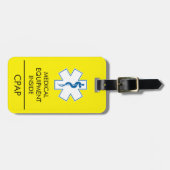 CPAP oder medizinische Warnmeldung auf dem Gepäcka Gepäckanhänger (Vorderseite horizontal)