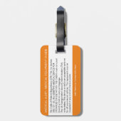 CPAP oder medizinische Warnmeldung auf dem Gepäcka Gepäckanhänger (Rückseite vertikal)