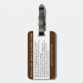 CPAP oder medizinische Warnmeldung auf dem Gepäcka Gepäckanhänger (Rückseite vertikal)