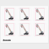 CPCS Crawler Cranbetreiber Quadratischer Aufkleber (Blatt)