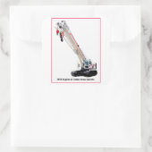 CPCS Crawler Cranbetreiber Quadratischer Aufkleber (Tasche)