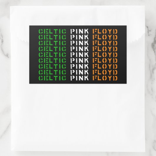 CPF Stencil-Logo Rechteckiger Aufkleber (Tasche)