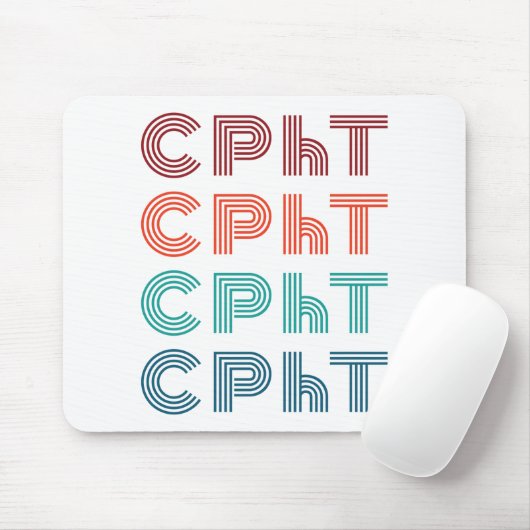 CPhT Certified Pharmacy Technician Pharma Tech Mousepad (Mit Mouse)