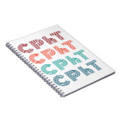 CPhT Certified Pharmacy Technician Pharma Tech Notizblock (Rechte Seite)